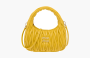 Miu Miu Matelasse Nappa Leather Mini Hobo Bag "Sunny Yellow" 