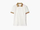 Burberry Cotton Polo Shirt  Chalk