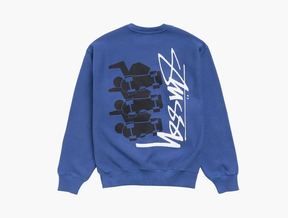 Stussy Skate Stack Crew Indigo