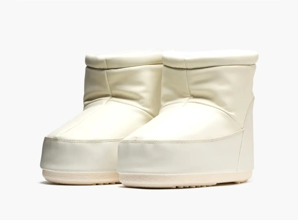 Moon Boot No Lace Rubber Boot Cream 