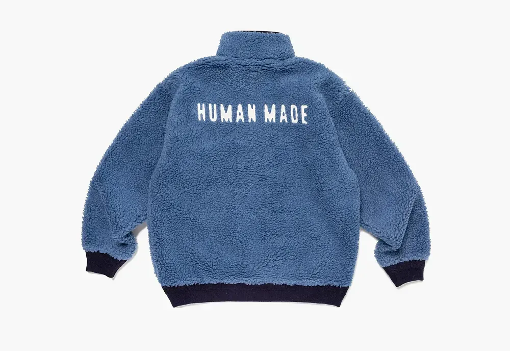 Human Made Boa Fleece Pullover Blue