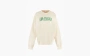 Sporty & Rich  ATHLETIC CREWNECK on Designer Wardrobe Cream 