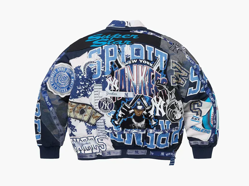 Supreme x Jeff Hamilton New York Yankees Varsity Jacket Multicolor
