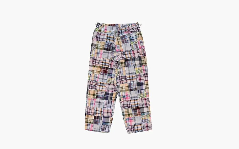 Supreme x Goodenough Patchwork Madras Full Zip Track Pant Multicolor