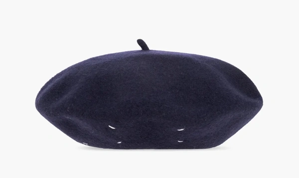 Maison Margiela Beret Hat Navy Blue 