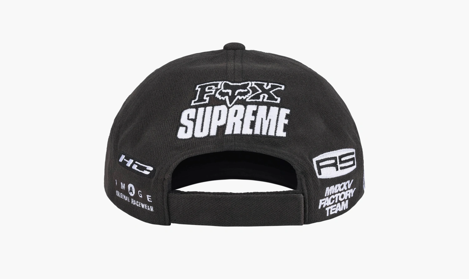 Supreme x Fox Racing 6-Panel Black 