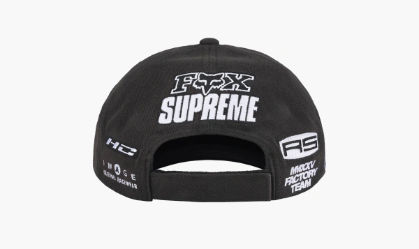 Supreme x Fox Racing 6-Panel Black 