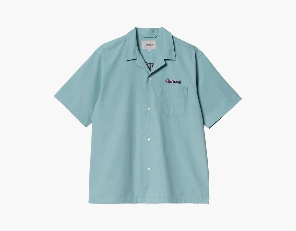Carhartt WIP World Short Sleeve Shirt Blue
