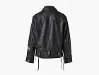 Enfants Riches Déprimés Pianist Distressed Leather Jacket Black