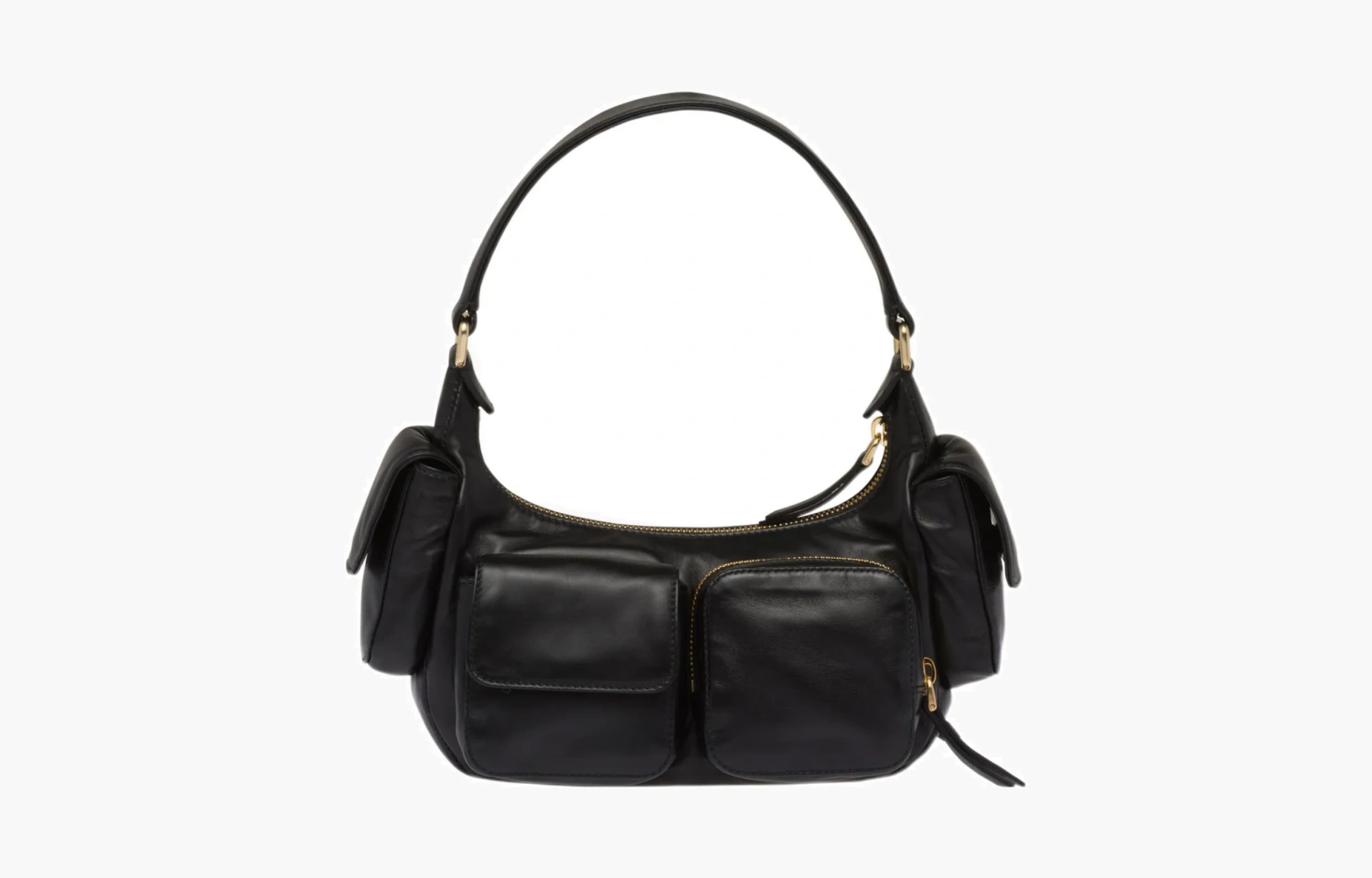 Miu Miu Nappa Leather Pocket bag "Black" 