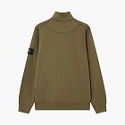 Stone Island Organic Cotton Fleece Half-Zip Sweatshirt Military Green