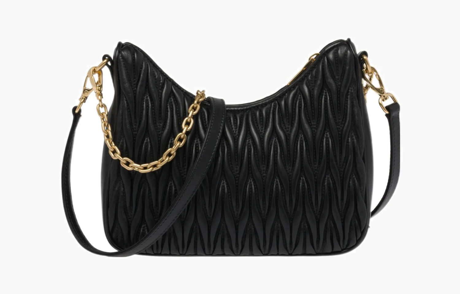 Miu Miu Shoulder bag in matlasse "Black" 