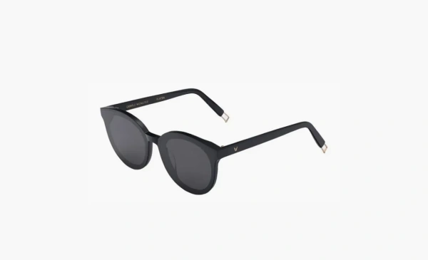 Gentle Monster  Metal Acetate Sunglasses OVAL Unisex Black 