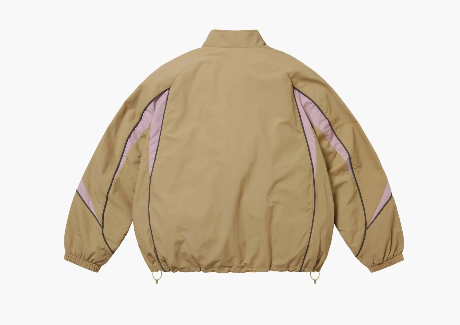 Supreme Contrast Piping Track Jacket Tan 