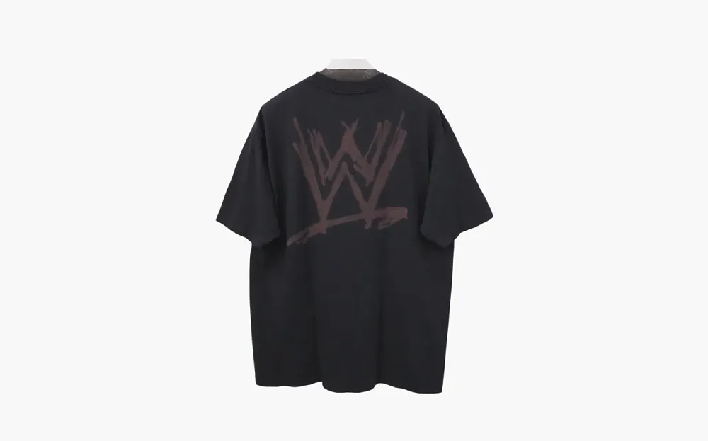 Travis Scott x CJ x W.W.E Sage The Stage T-Shirt Black