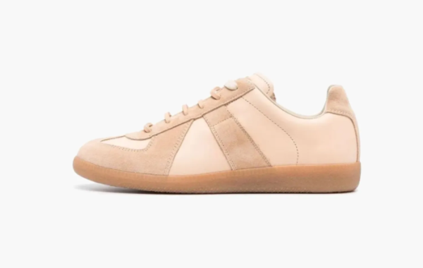 Maison Margiela Replica Nappa Leather Sneakers Fasion Beige 