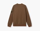 Stone Island Raw Hand Organic Cotton Crewneck Jumper Umber