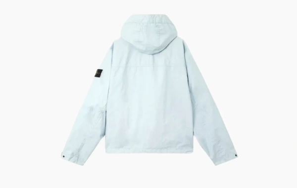 Stone Island Hooded Jacket With Water-Resistant Membrane Sky Blue 