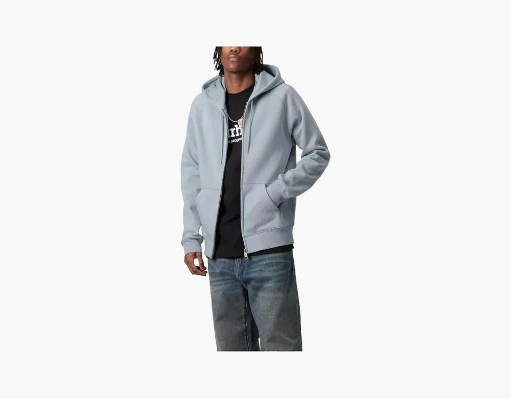 Carhartt WIP Hooded Chase Zip Jacket Grey