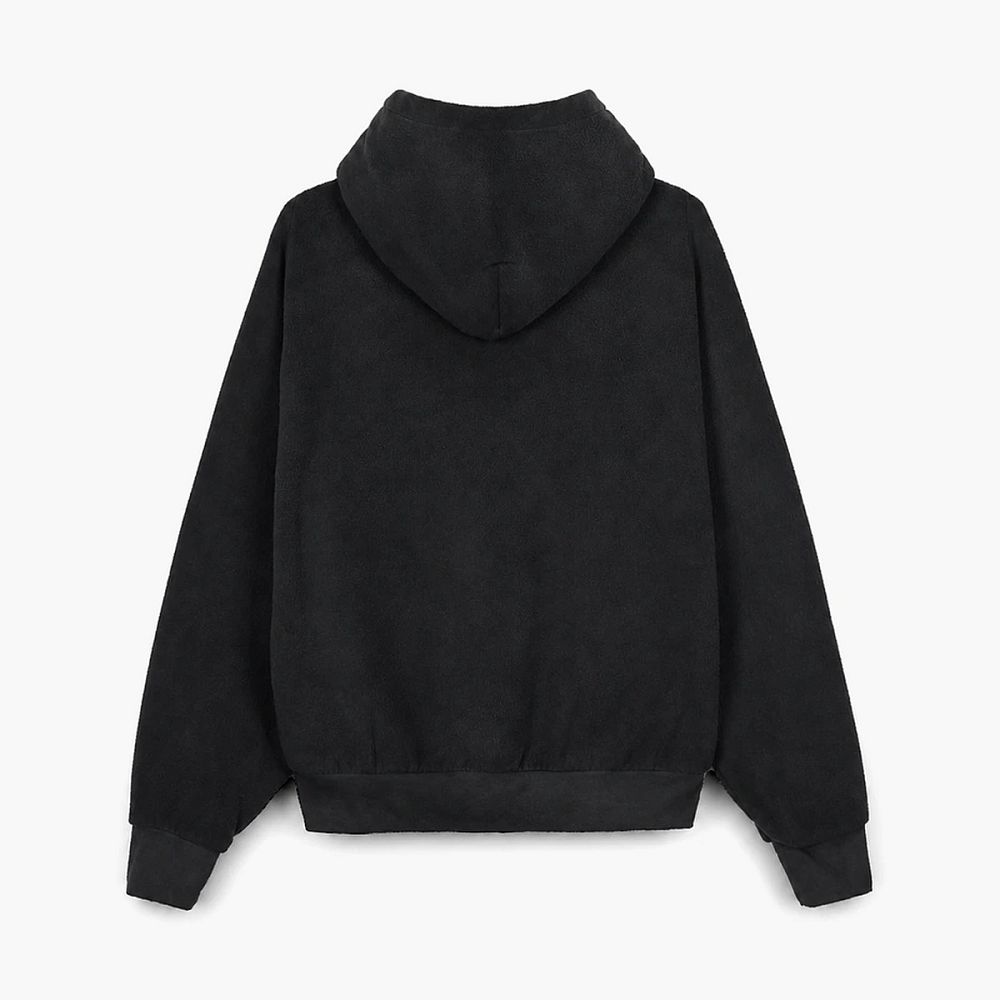 Yeezy X GAP Faded Fleece Cropped Hoodie Black