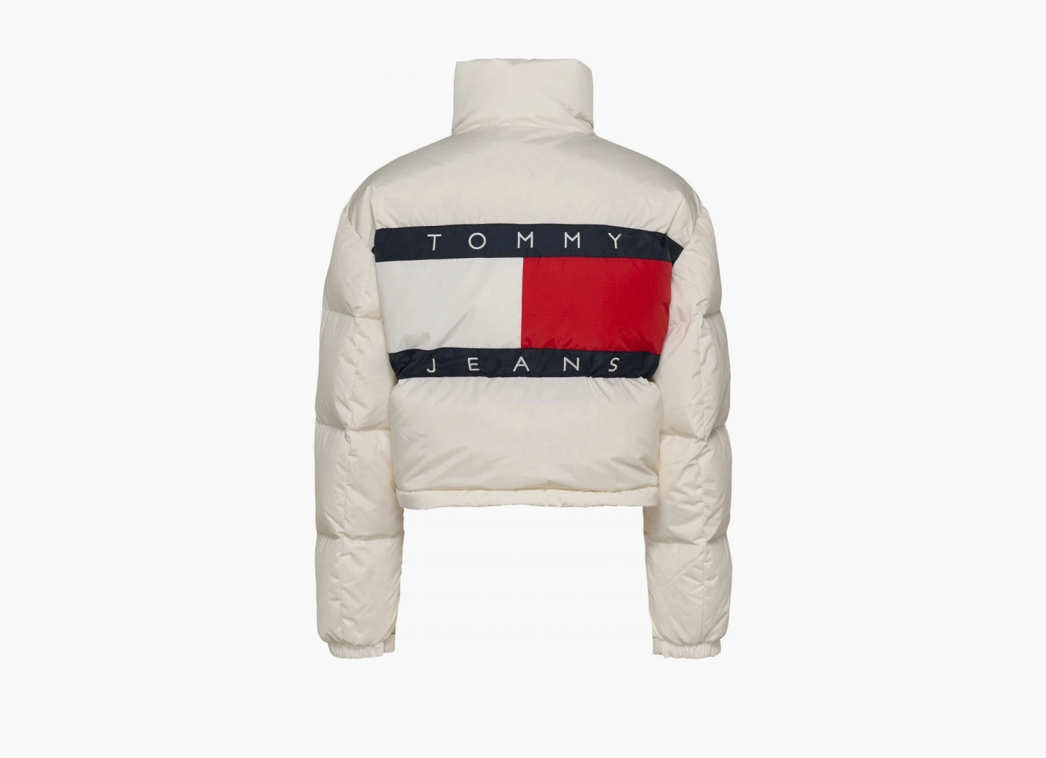 Tommy Jeans Back Graphic Alaska Down Puffer Jacket Ancient White  Tommy Jeans Back Graphic Alaska Down Puffer Jacket Ancient White