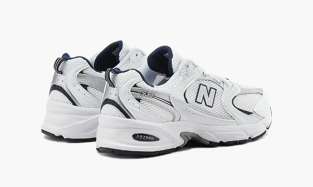 New Balance 530 White Silver Navy