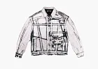 Supreme x Stone Island Denim Trucker Jacket Reflective