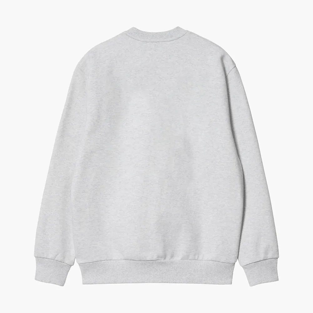 Carhartt WIP Logo Sweatshirt Ash Grey