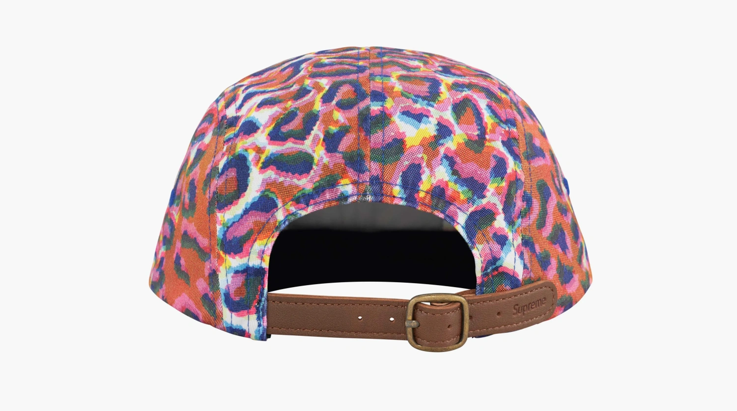 Supreme Washed Chino Twill Camp Cap  Leopard 