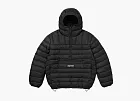 Supreme Micro Down Half Zip Hooded Pullover Black