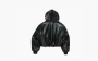 Acne Studios Hooded Faux Leather Jacket Black 