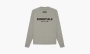 Fear Of God Essentials Long Sleeve Ss22 Tee Dark Oatmeal Logo 