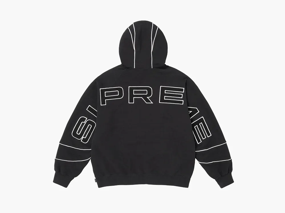 Supreme Paneled Hooded Sweatshirt Black