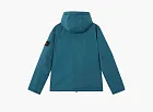 Stone Island Micro TwillI Padded Hooded Jacket Snap Pockets Dark Teal Green
