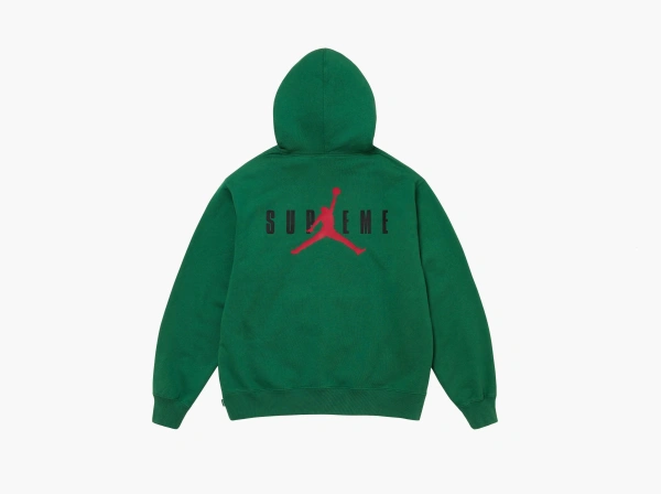 Supreme x Jordan Hooded Sweatshirt Green 