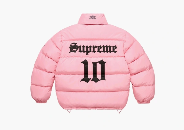 Supreme x Umbro Down Puffer Jacket Pink 