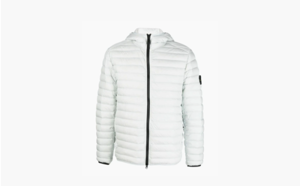 Stone Island Lightweight Hooded Down Jacket White 