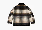Supreme Plaid Car Coat Cream
