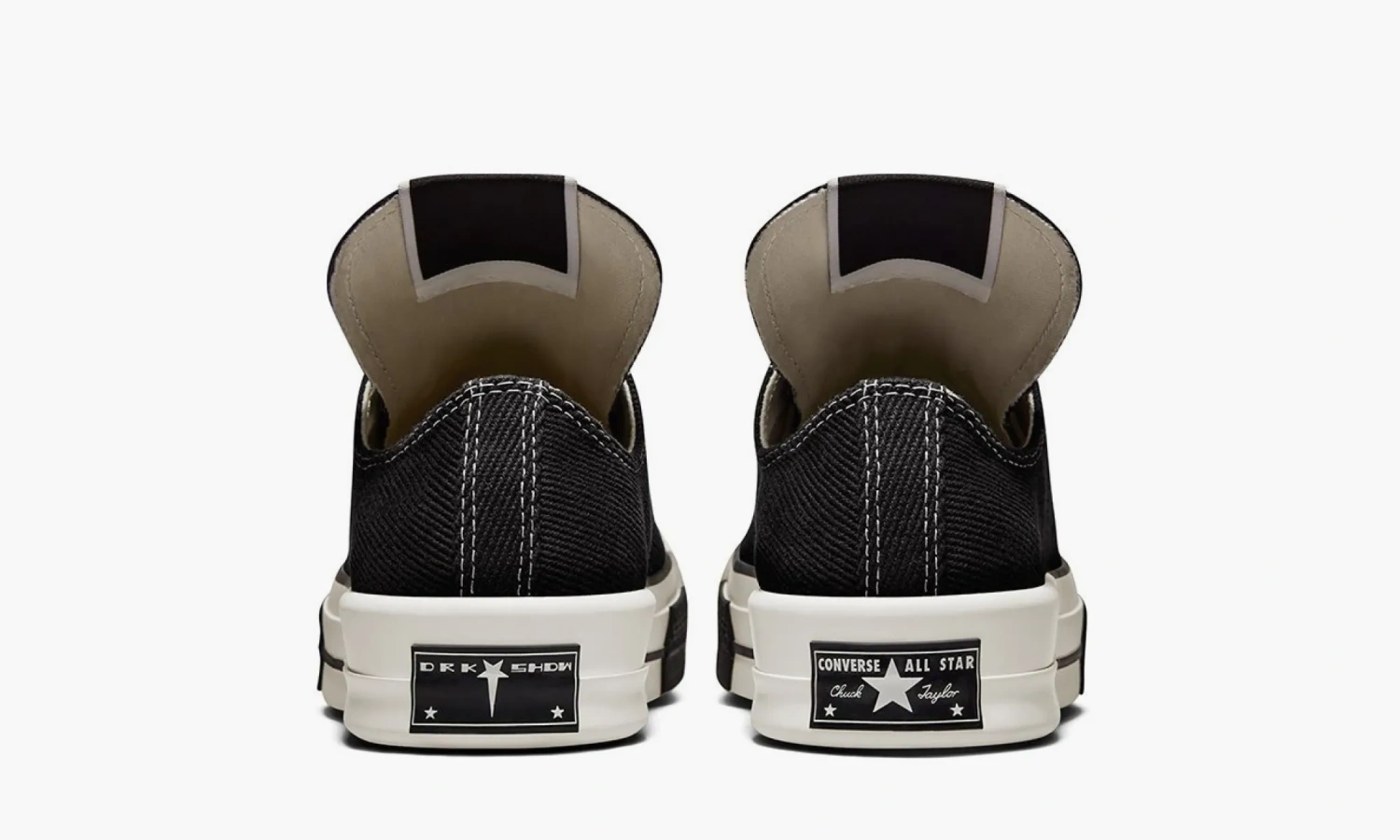 Rick Owens X Converse Drkshdw Drkstar Chuck Taylor All-star 70 Ox Black 