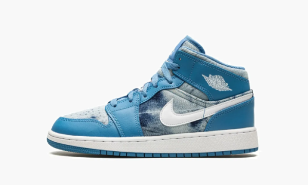 Air Jordan 1 Mid GS Washed Denim 