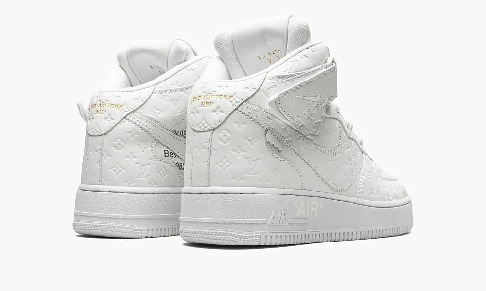 Louis Vuitton Air Force 1 Mid Virgil Abloh - White/White