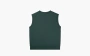 Sporty & Rich Serif Logo Embroidered V Neck Vest Forest 
