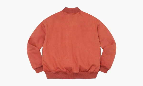 Supreme Washed Knockout Denim Varsity Jacket Rust 