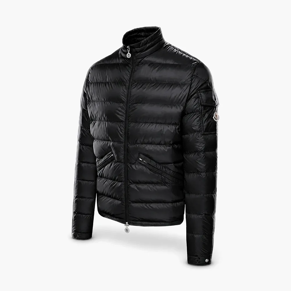 Moncler Agay Short Down Jacket Black