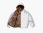 Supreme Faux Fur Reversible Hooded Track Jacket  "White" 