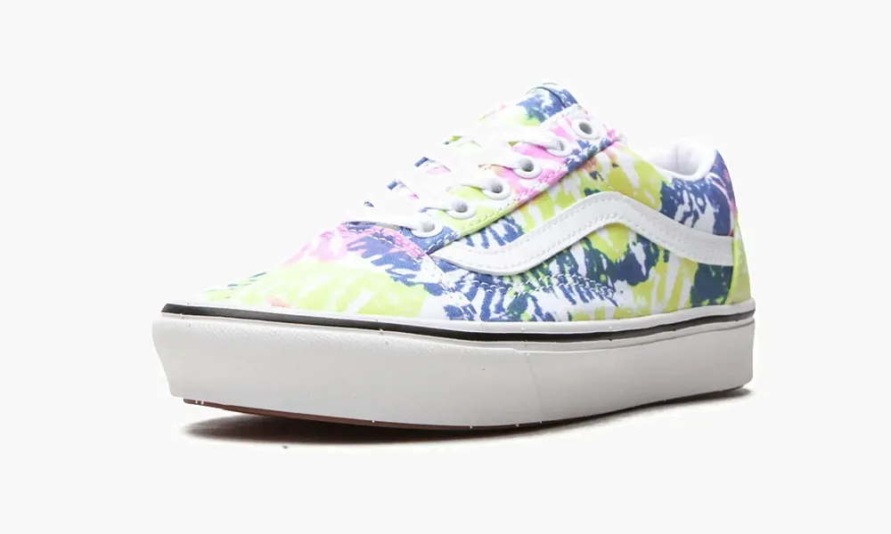 Vans Comfycush Old Skool Platform Tie-dye Yellow