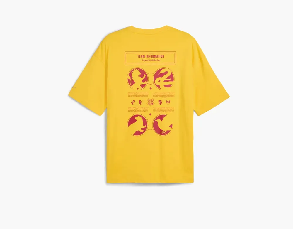 Puma x Harry Potter Unisex Oversized Graphic T-Shirt Yellow