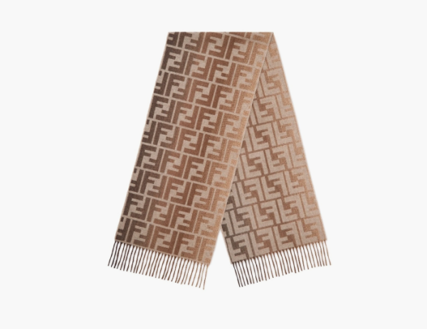 Fendi Scarf Wool Beige 