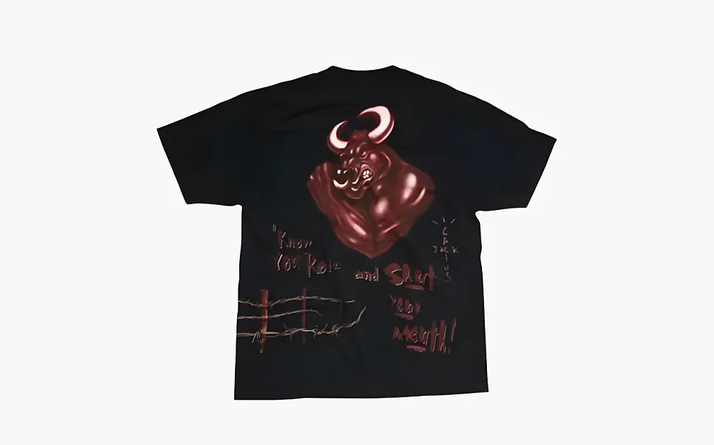 Travis Scott x WWE Know Your Role The Rock Tee Black