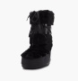 фото Moon Boot Classic Faux Fur Boots "Black" (Moon Boot)-14089000001 